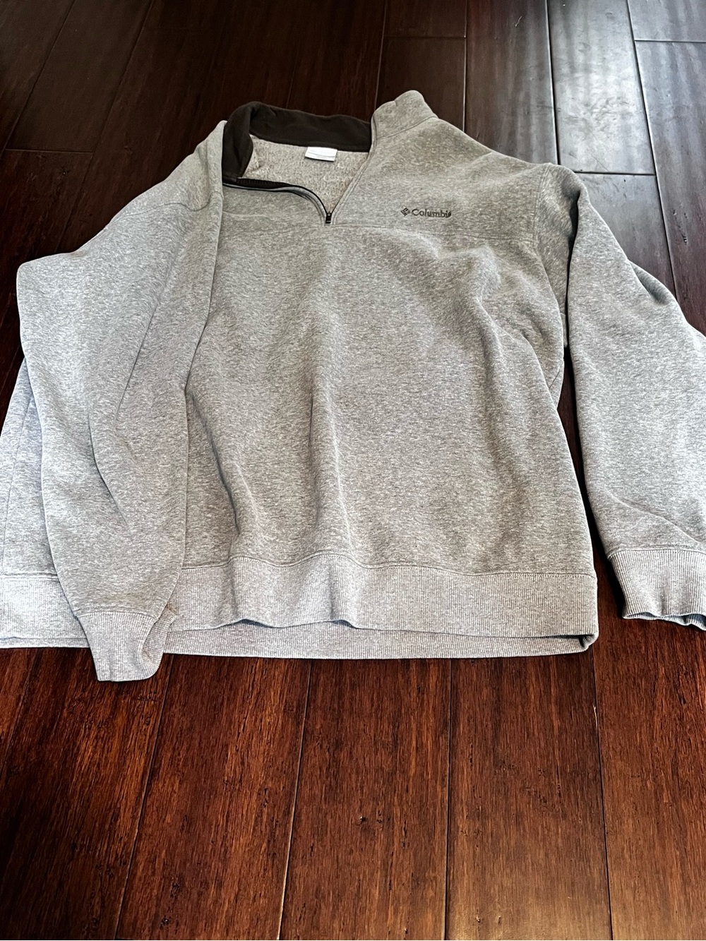 Columbia Men's Light Gray Half-Zip Pullover